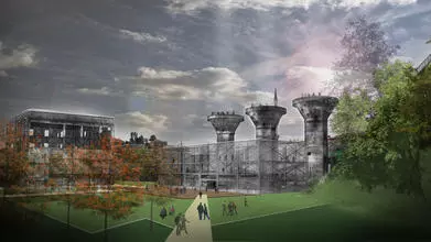 zonguldak  lavuar coal washing plant site after regeneration