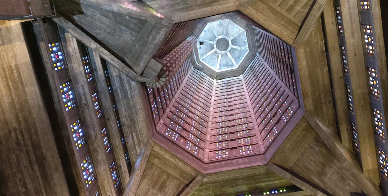 le havre  inside eglise saint joseph