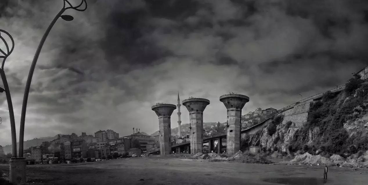 zonguldak  lavuar coal washing plant after demolition