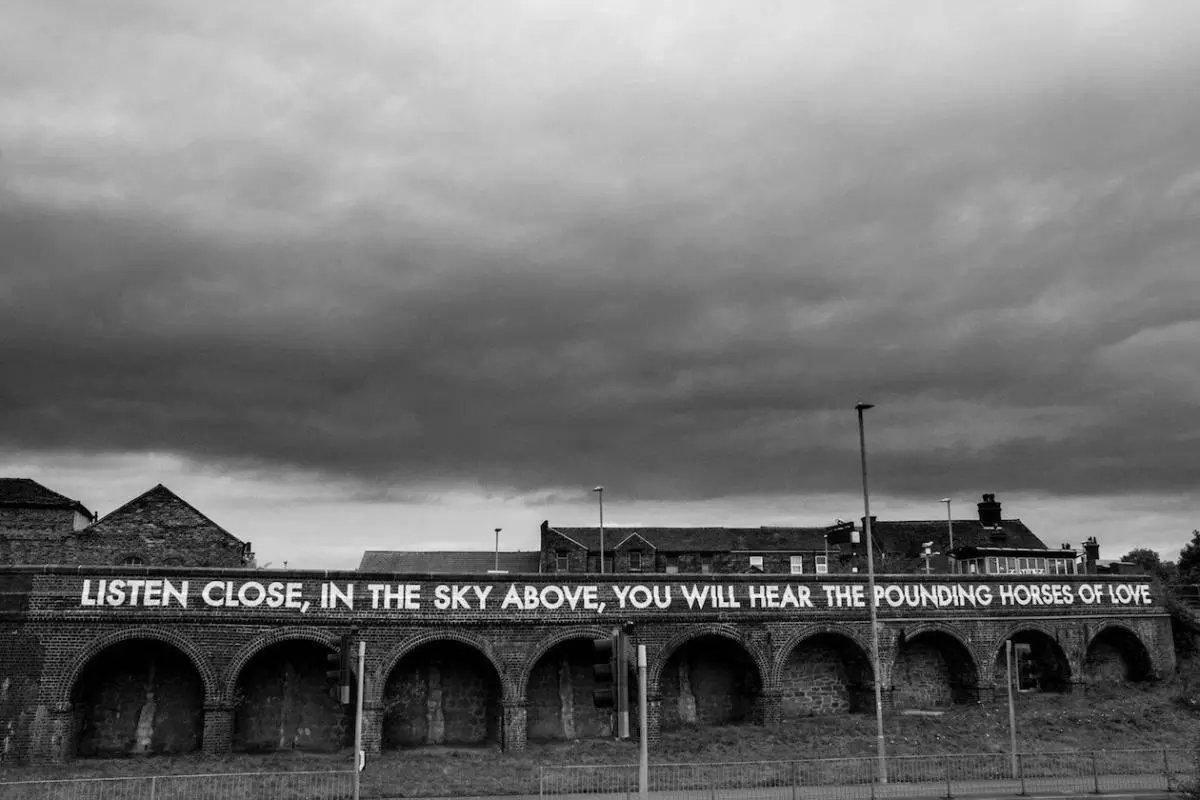 stoke on trent  robert montgomery 2019 stokeworks poem at longton railway station